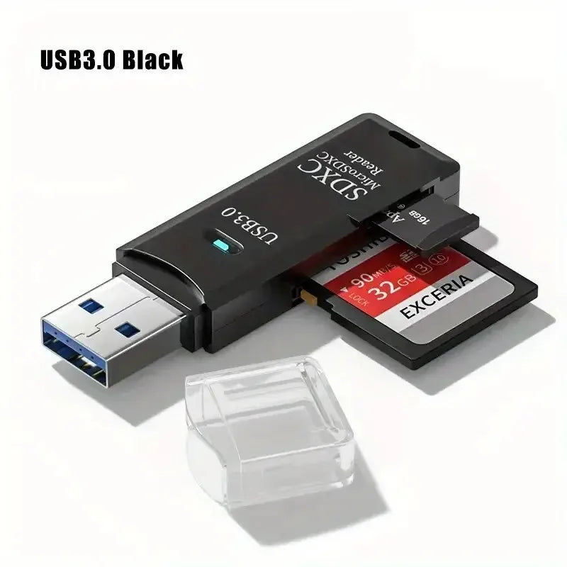 Robustná čítačka kariet Micro SD 2 v 1 USB 3.0 2.0 Vysokorýchlostný prenos dát až 5 Gbps Kompatibilita pre PC kameru