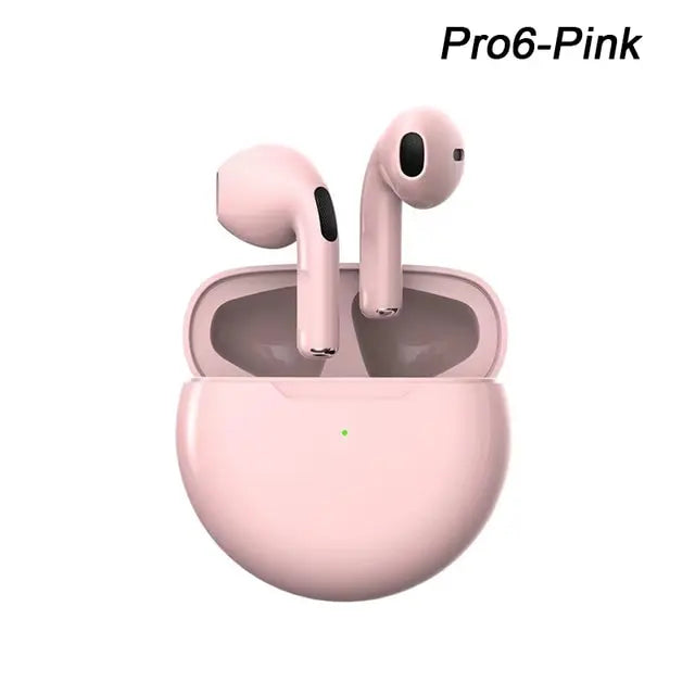 Bezdrôtové slúchadlá Air Pro 6 TWS s mikrofónom Fone Bluetooth slúchadlá Športové slúchadlá do uší Pro6 J6 Headset pre Apple iPhone Xiaomi Huawei