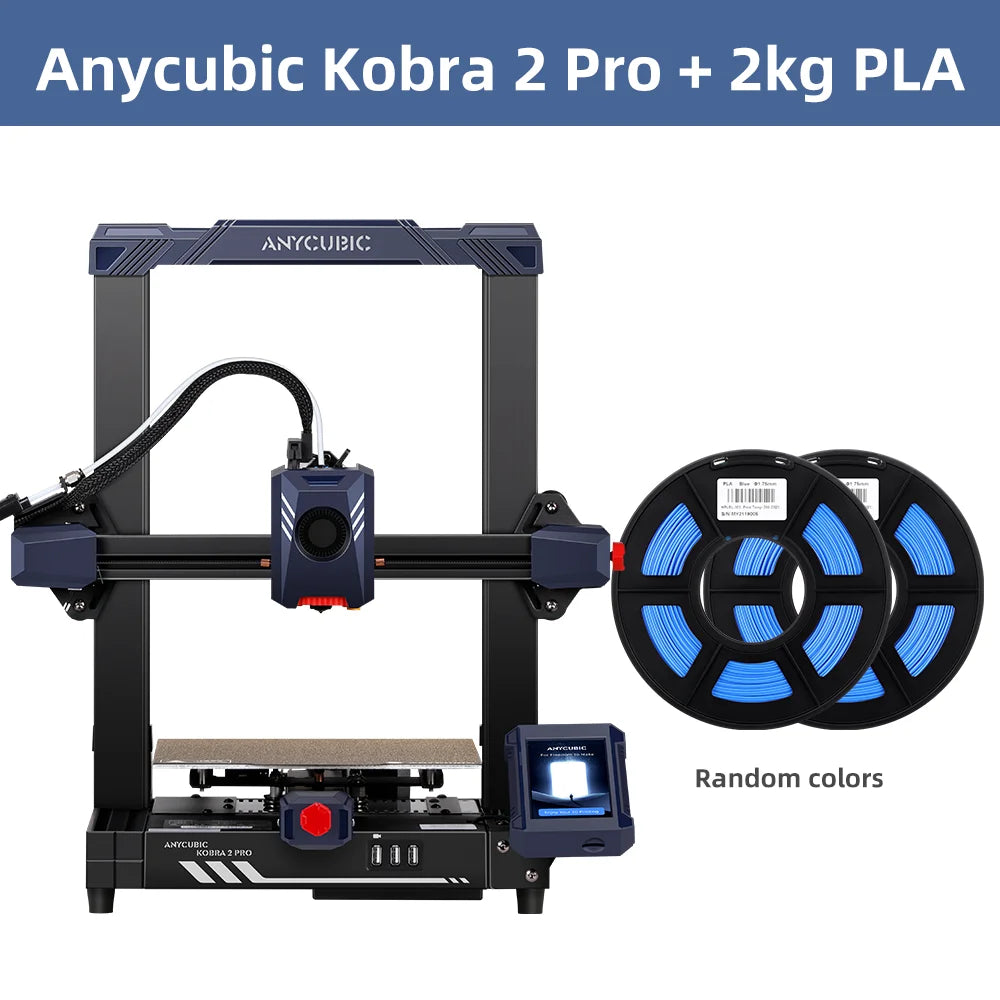 ANYCUBIC Kobra 2 Pro 500 mm/s Maximálna rýchlosť tlače FDM 3D tlačiareň 25-bodové automatické vyrovnávanie s veľkosťou tlače 9,8 x 8,7 x 8,7 palcov