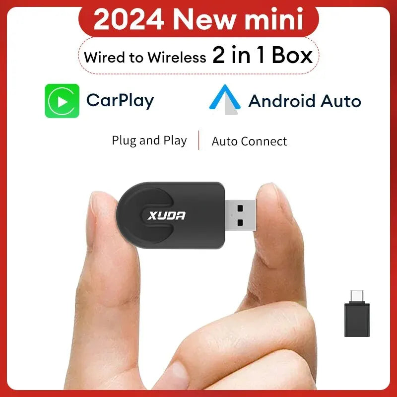 XUDA NOVÝ Bezdrôtový bezdrôtový adaptér CarPlay Android Auto Smart Mini Box Plug and Play WiFi Fast Connect Univerzálny pre Nissan