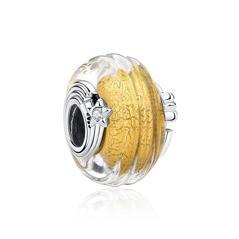 Originálne 925 Sterling Silver Charms Love Heart Korytnačka Murano Glass Prívesok Korálky Fit Pan náramok Náhrdelník Šperky pre ženy