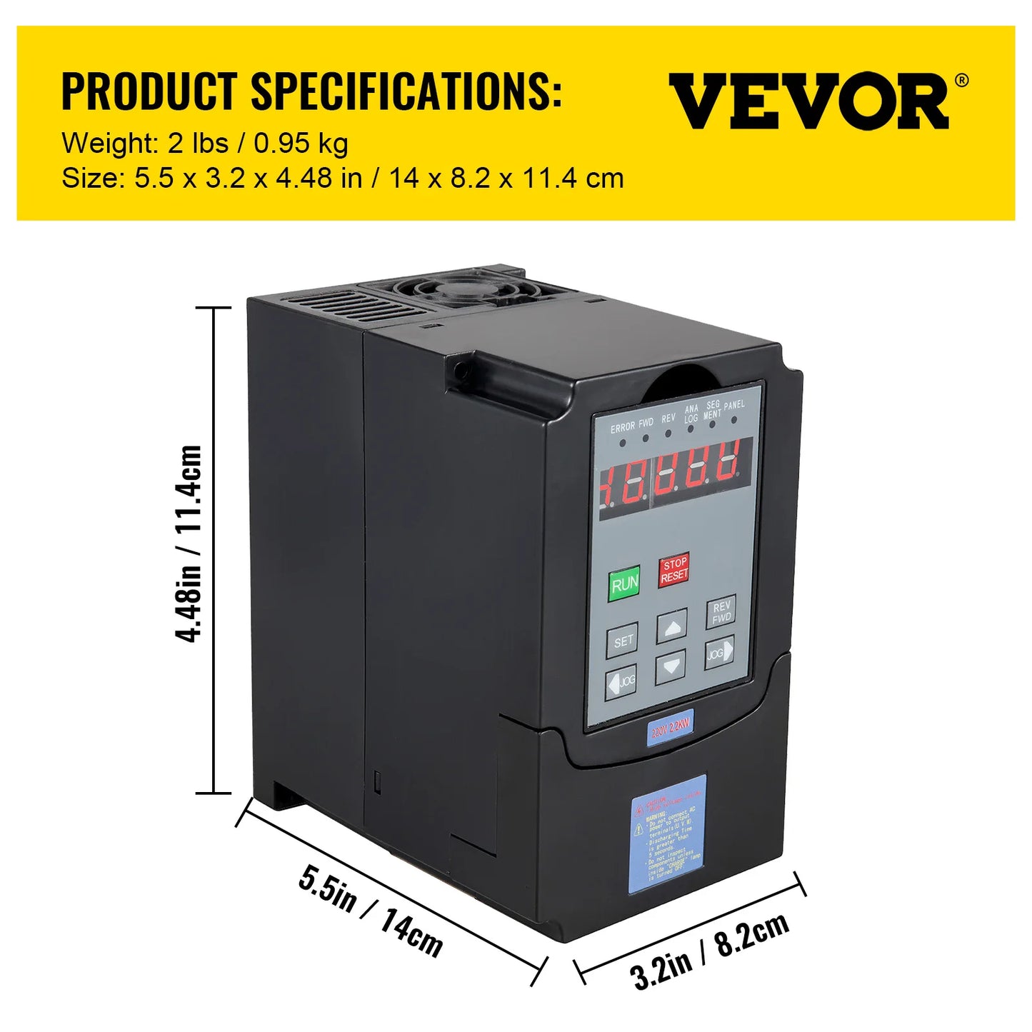 VEVOR vzduchom chladený vretenový motor 0,8 kW 1,5 kW 2,2 kW 4 kW VFD invertor s premenlivou frekvenciou 220 V pre CNC gravírovanie a frézovanie