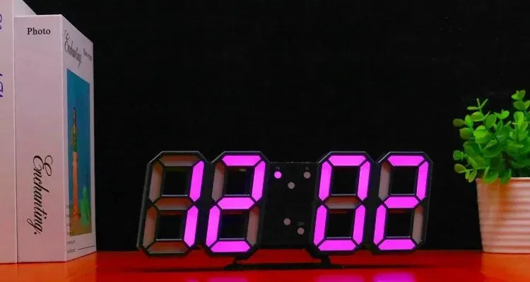 3D mini hodiny LED digitálne nástenné hodiny Stolové hodiny Elektronický budík Hodiny do obývačky Nástenné hodiny pre domácich majstrov