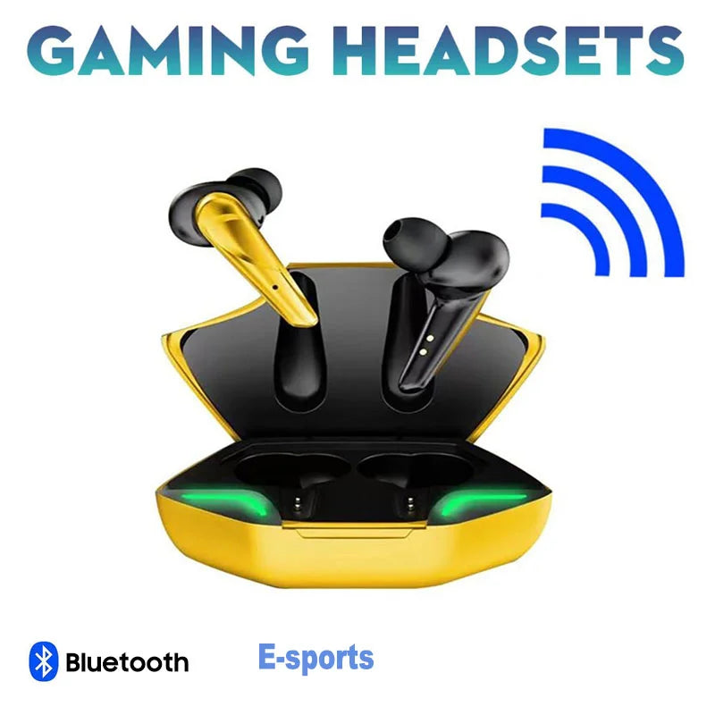 X15Pro Gaming Earbuds Bezdrôtové Bluetooth slúchadlá s mikrofónom Bass Audio Polohovanie zvuku 9D Stereo Music HiFi Headset pre hráča