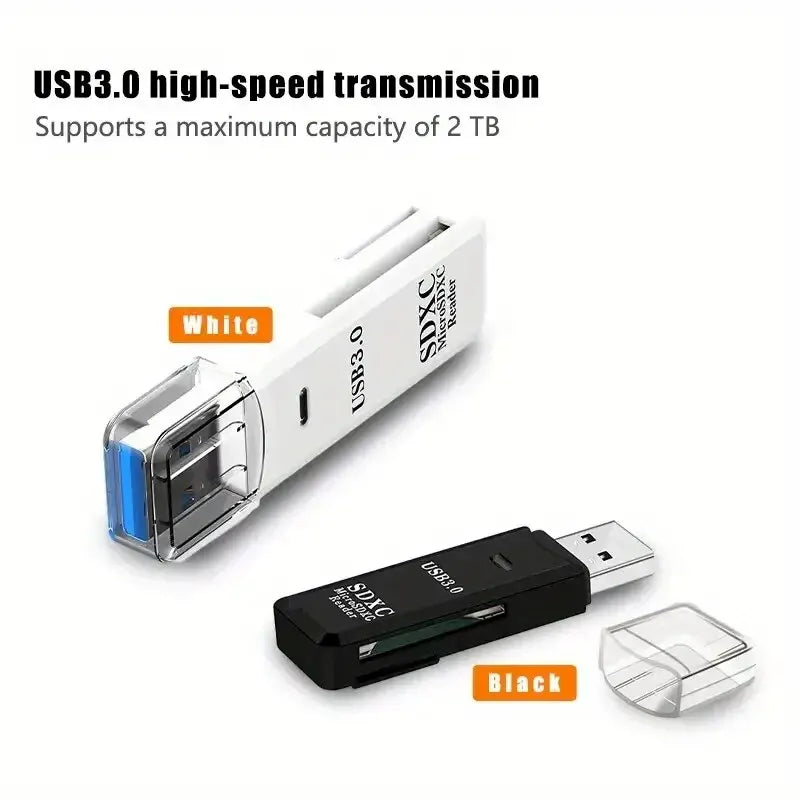 Robustná čítačka kariet Micro SD 2 v 1 USB 3.0 2.0 Vysokorýchlostný prenos dát až 5 Gbps Kompatibilita pre PC kameru