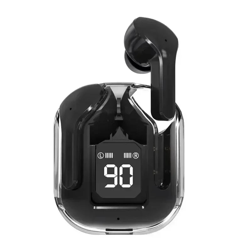 Bezdrôtová náhlavná súprava Bluetooth T2 tws Transparentné slúchadlá ENC LED Power Digital Display Stereo Sound Slúchadlá pre všetky smartfóny