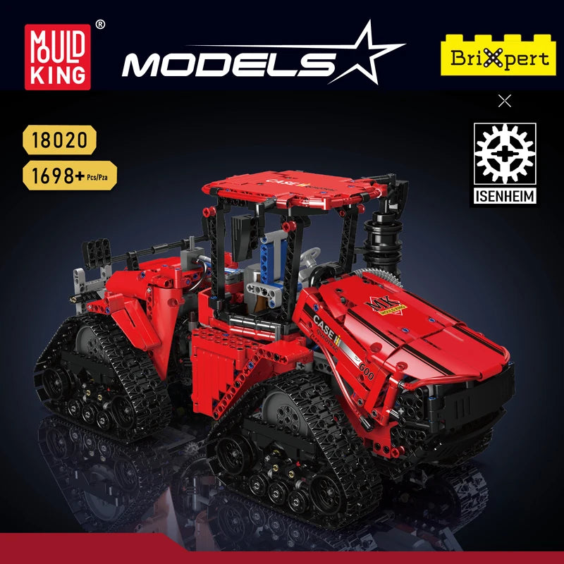 Mold King 18020 technický stavebný blok auta MOC-35270 Pneumatický pásový traktor Montáž modelu nákladného auta Hračky na tehly darčeky pre deti