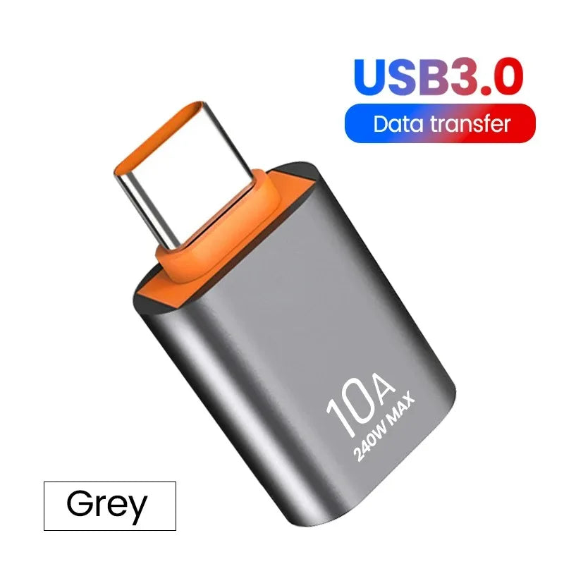 10A OTG USB 3.0 typ C OTG adaptér USB C samec na USB 3.0 samica káblový konvertor OTG USB pre prenos dát prenosného počítača Xiaomi Samsung