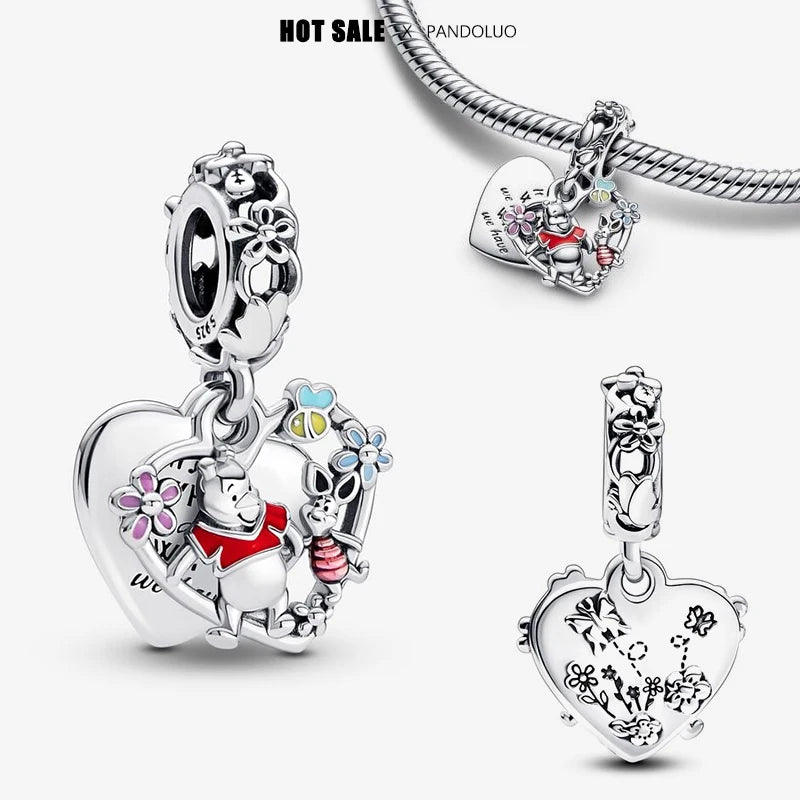 Novinka v sérii Disney Charm Beads Hodí sa k Pandora Original Charms náramok pre ženy 925 Strieborný prívesok s korálkami DIY šperky Hot Sale