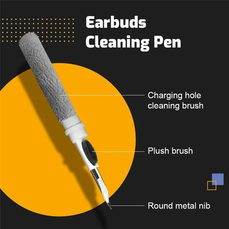 Čistiace pero na Bluetooth slúchadlá Bezdrôtová súprava na čistenie slúchadiel Čistiaci kefka pre Airpods Pro Nástroje na čistenie púzdra slúchadiel Bluetooth
