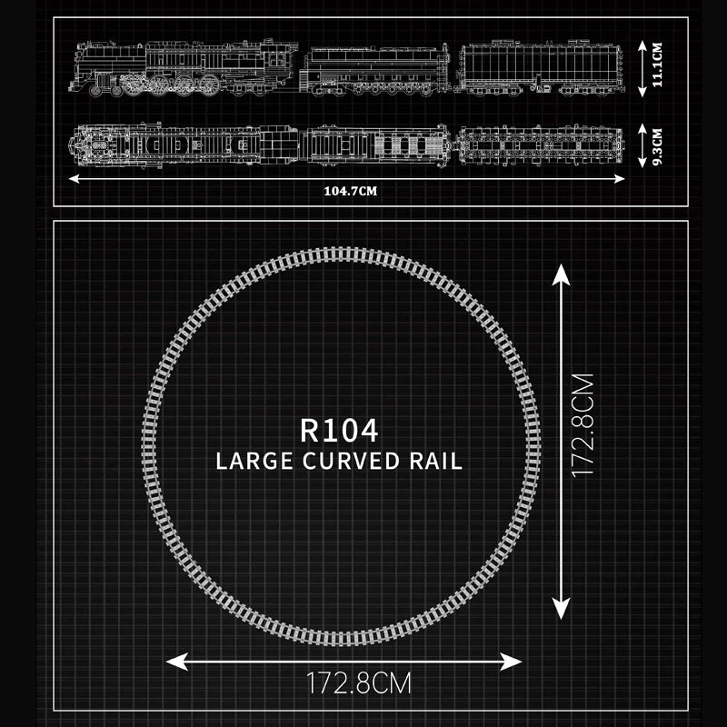 Mold King 12031 technický stavebný blok auta Diaľkové ovládanie Union Pacific 844 zostava modelu parnej lokomotívy Vlak Hračky z tehál