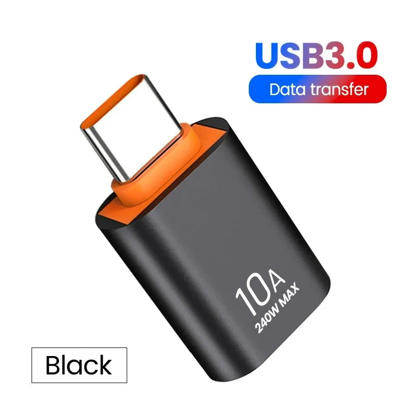 10A OTG USB 3.0 typ C OTG adaptér USB C samec na USB 3.0 samica káblový konvertor OTG USB pre prenos dát prenosného počítača Xiaomi Samsung