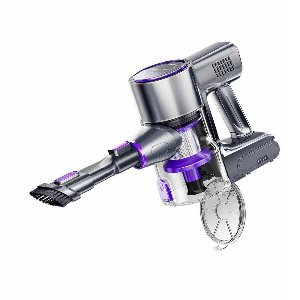 SmartAI P40 Cordless Vacuum Cleaner Powerful, 33KPa Strong Suction Power, 6 Layer Filtration, 1.3L, 6 in 1 Electric Broom for Floor Carpets Pet Hair