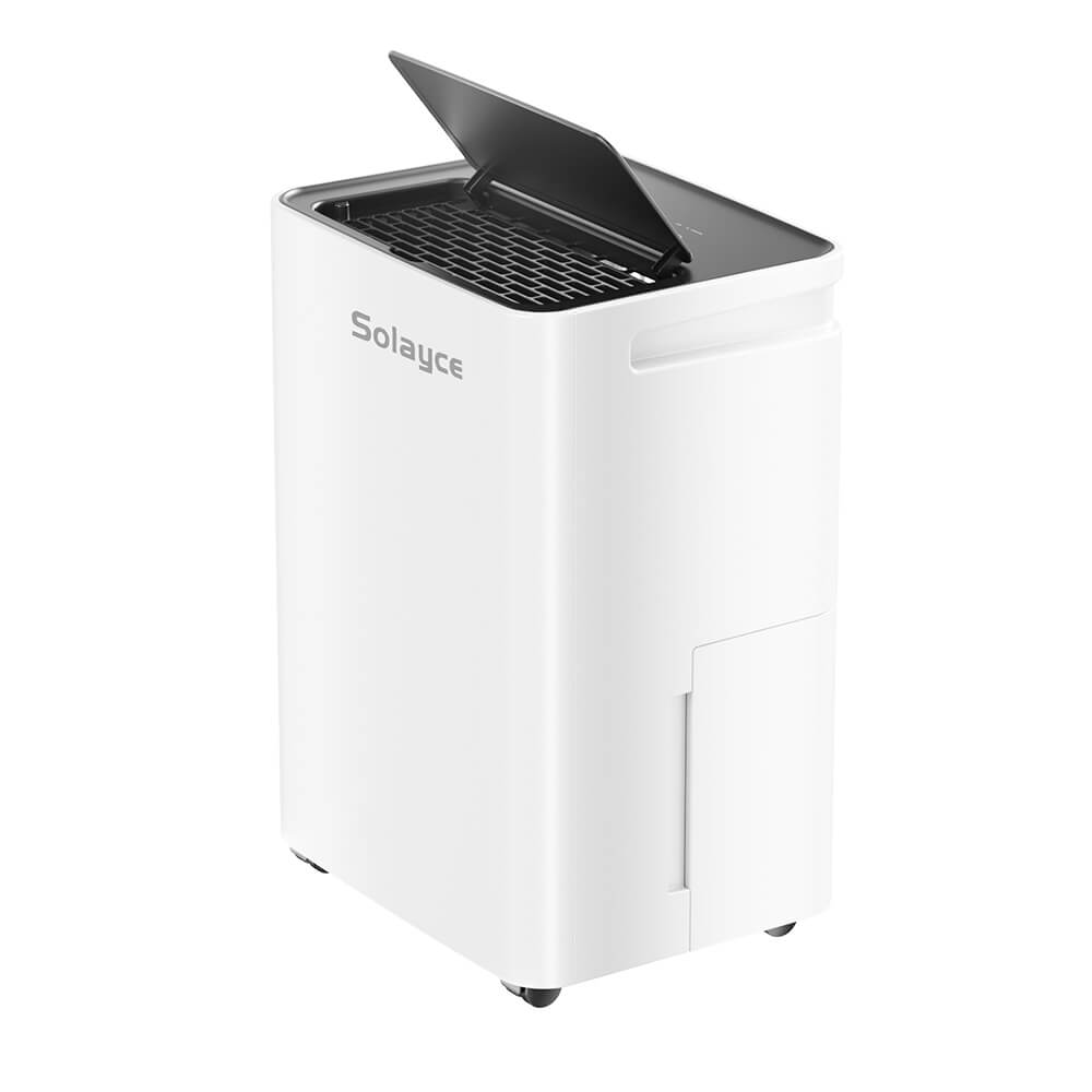 Solayce PD12R-02EE Dehumidifier 12L/24h, 3.2L Large Water Tank, Digital Humidity Display, Coverage Area 35㎡(376 sq. ft), 24H Timer, Ideal for Laundry Drying, Bedroom, Basement, Garage & Kitchen
