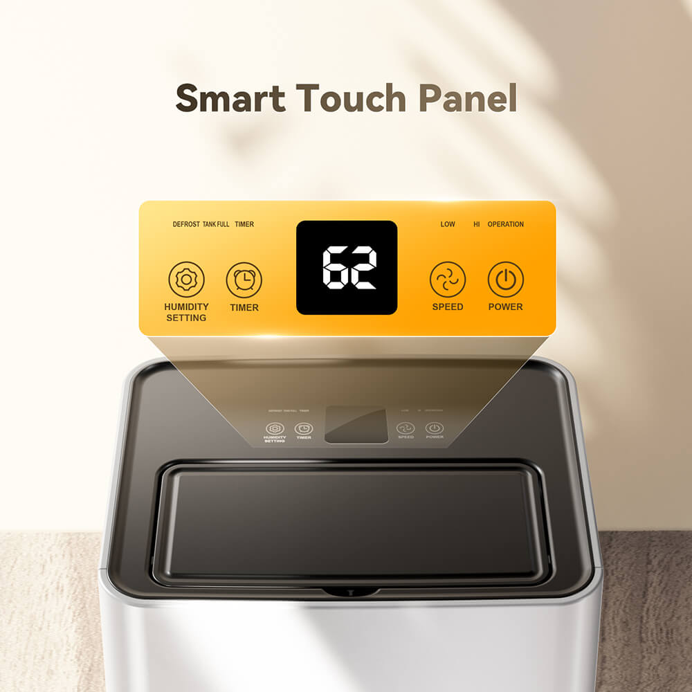 Solayce PD12R-02EE Dehumidifier 12L/24h, 3.2L Large Water Tank, Digital Humidity Display, Coverage Area 35㎡(376 sq. ft), 24H Timer, Ideal for Laundry Drying, Bedroom, Basement, Garage & Kitchen