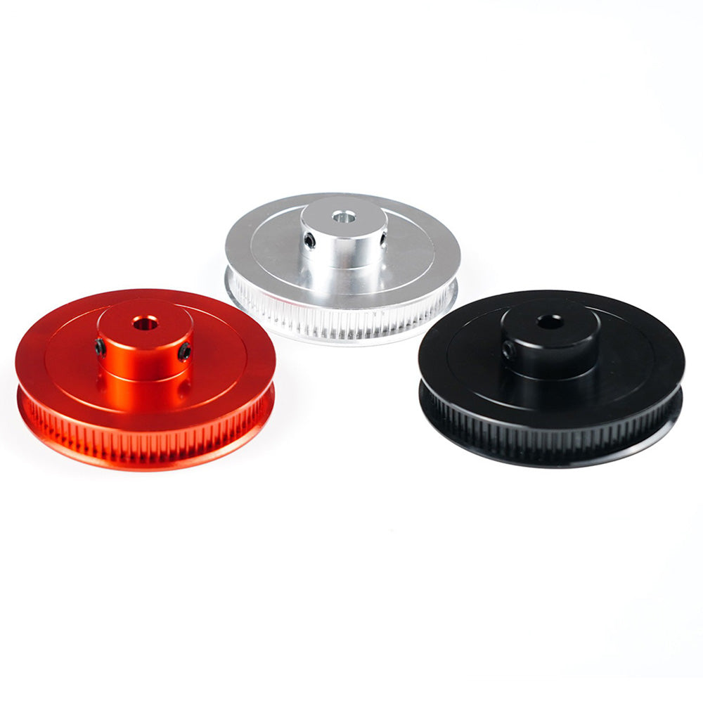 TWO TREES 3D Printer Parts VORON V2.4 80 Teeth GT2 Timing Pulley Bore 5mm Belt Width 6mm Aluminum Alloy Driving Wheel - Black