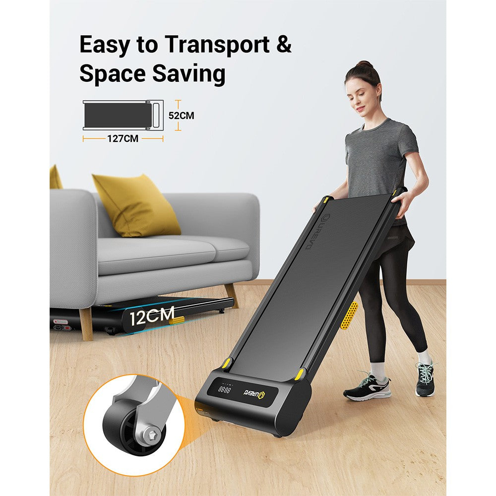 UREVO URTM022 Spacewalk 1 Lite Treadmill, Max Speed 1-6KM/h, Walking Area 102.4*40cm, Max Load 120kg, Remote Control