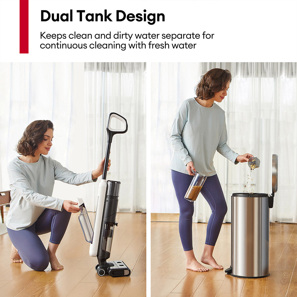 Ultenic AC1 Elite Cordless Vacuum And Mop with Self-Cleaning, Up to 50min Runtime, Smart Dirt Detection, 3 Cleaning Mode, LCD Display, Dual Tank, Self-propelled, Great for Hard Floors and Sticky Messes