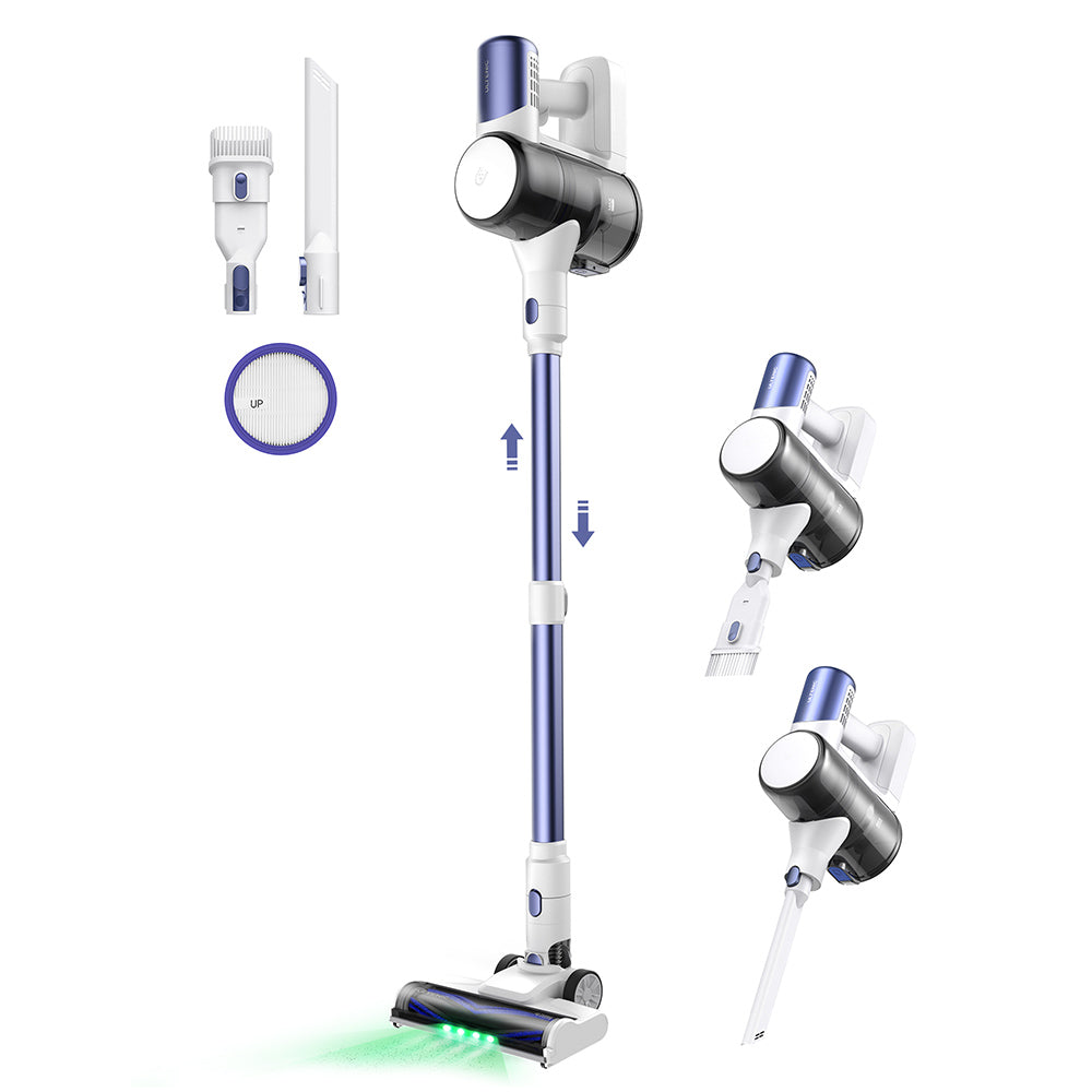 Ultenic U10 Ultra Cordless Vacuum Cleaner, 40kPa Suction, 450W Digital Motor, Self-standing, Telescopic Tube, 40min Runtime, Built-in Flashlight, 180° Swivel, 1L Dustbin