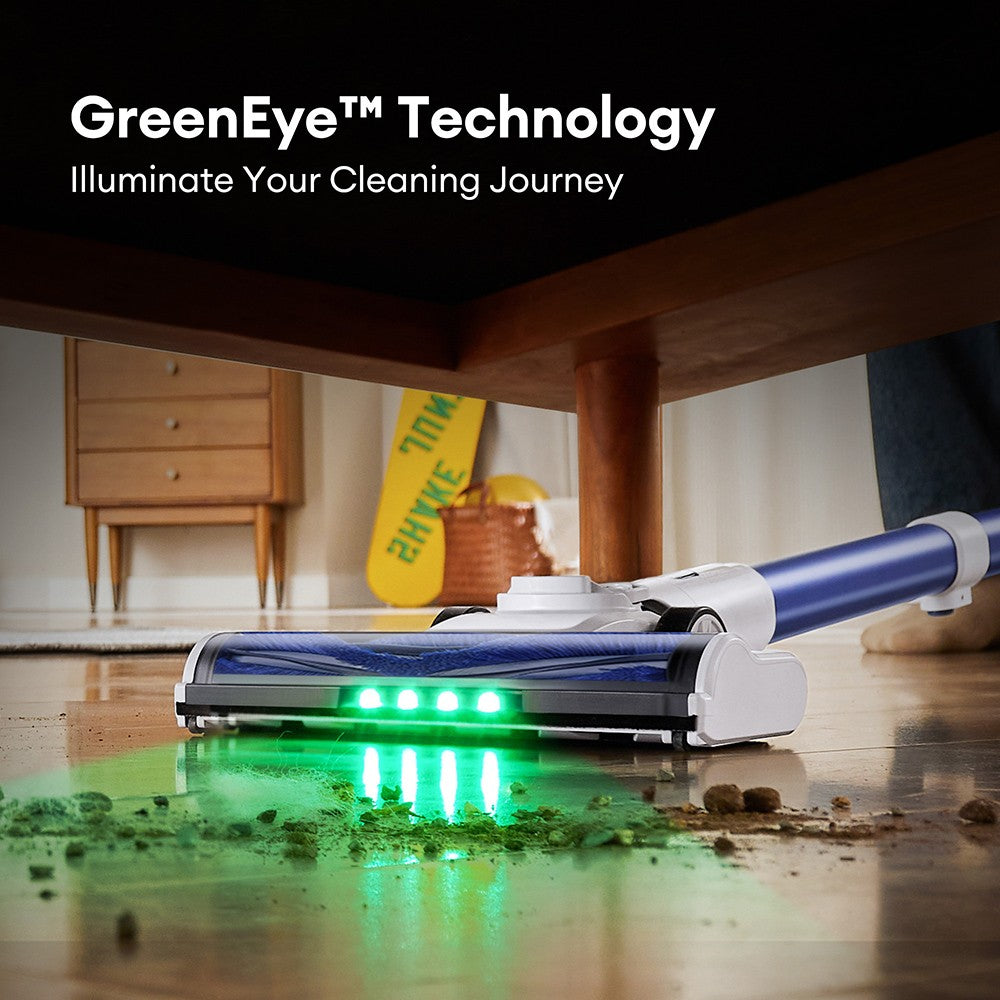 Ultenic U10 Ultra Cordless Vacuum Cleaner, 40kPa Suction, 450W Digital Motor, Self-standing, Telescopic Tube, 40min Runtime, Built-in Flashlight, 180° Swivel, 1L Dustbin