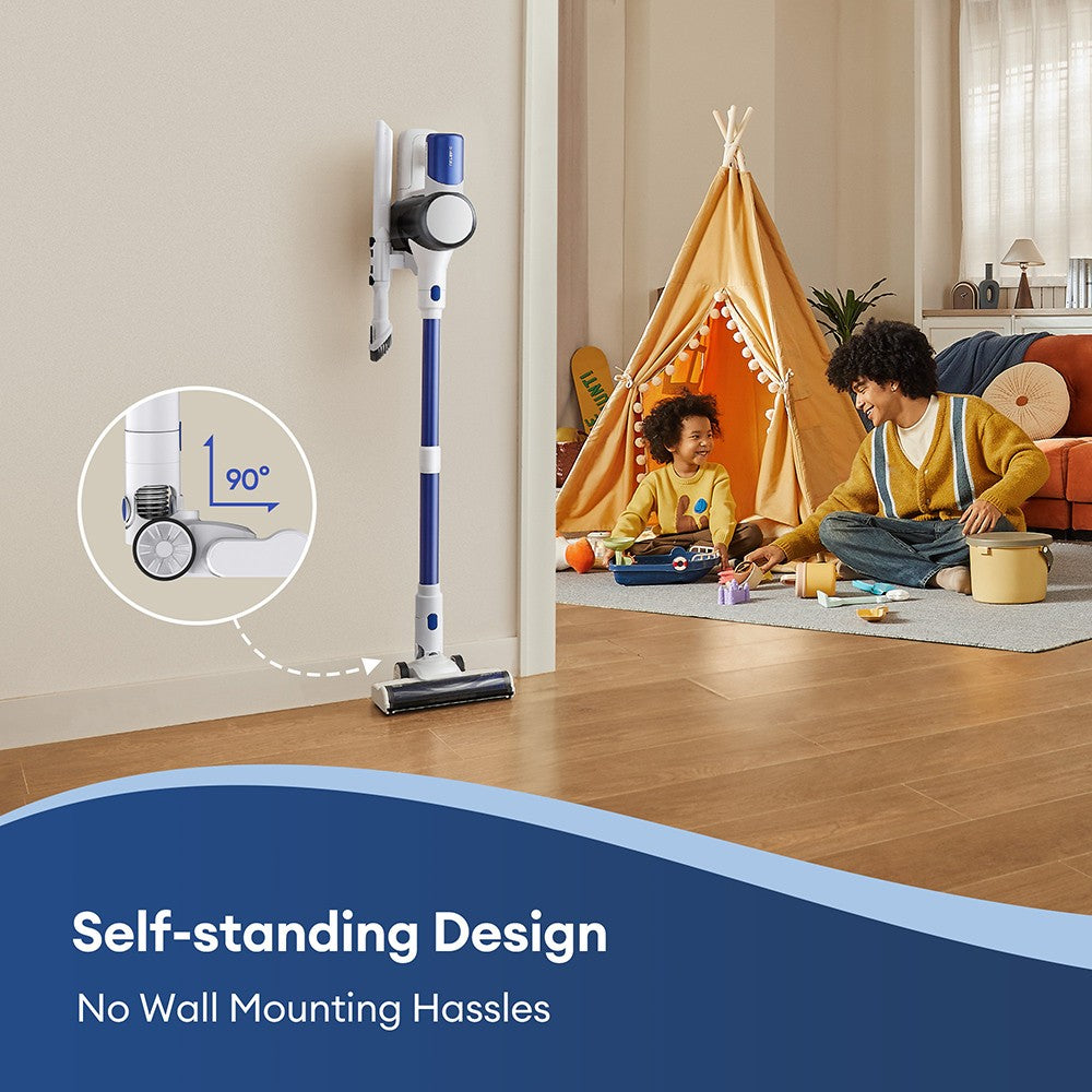 Ultenic U10 Ultra Cordless Vacuum Cleaner, 40kPa Suction, 450W Digital Motor, Self-standing, Telescopic Tube, 40min Runtime, Built-in Flashlight, 180° Swivel, 1L Dustbin