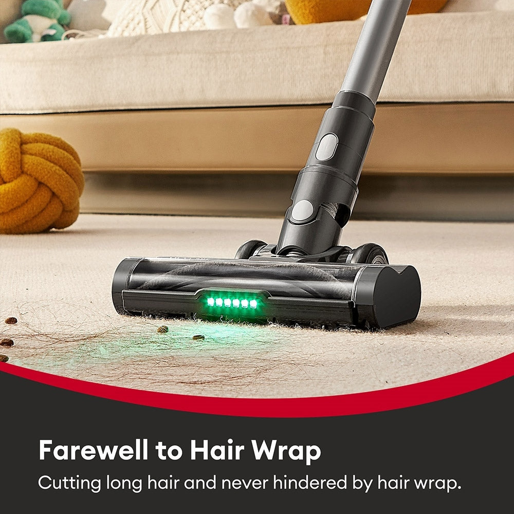 Ultenic U12 Vesla Cordless Vacuum Cleaner, 40KPa Suction, 450W Motor, 1L Dust Box, Up to 45 Mins Runtime, Removable Battery, LED Headlights,Tangle-Free Brush for Pet Hair, Hard Floor Tools