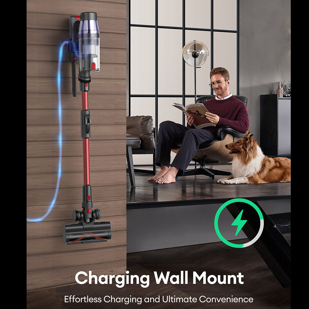 Ultenic U16 Flex Cordless Vacuum Cleaner, 45000Pa Suction, 60mins Runtime, GreenEye Technology, Folding Tube, Anti-Tangle Brush for Carpets, Animal Hair and Hard Floor