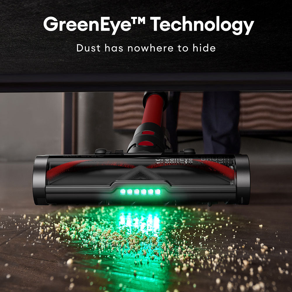Ultenic U16 Flex Cordless Vacuum Cleaner, 45000Pa Suction, 60mins Runtime, GreenEye Technology, Folding Tube, Anti-Tangle Brush for Carpets, Animal Hair and Hard Floor