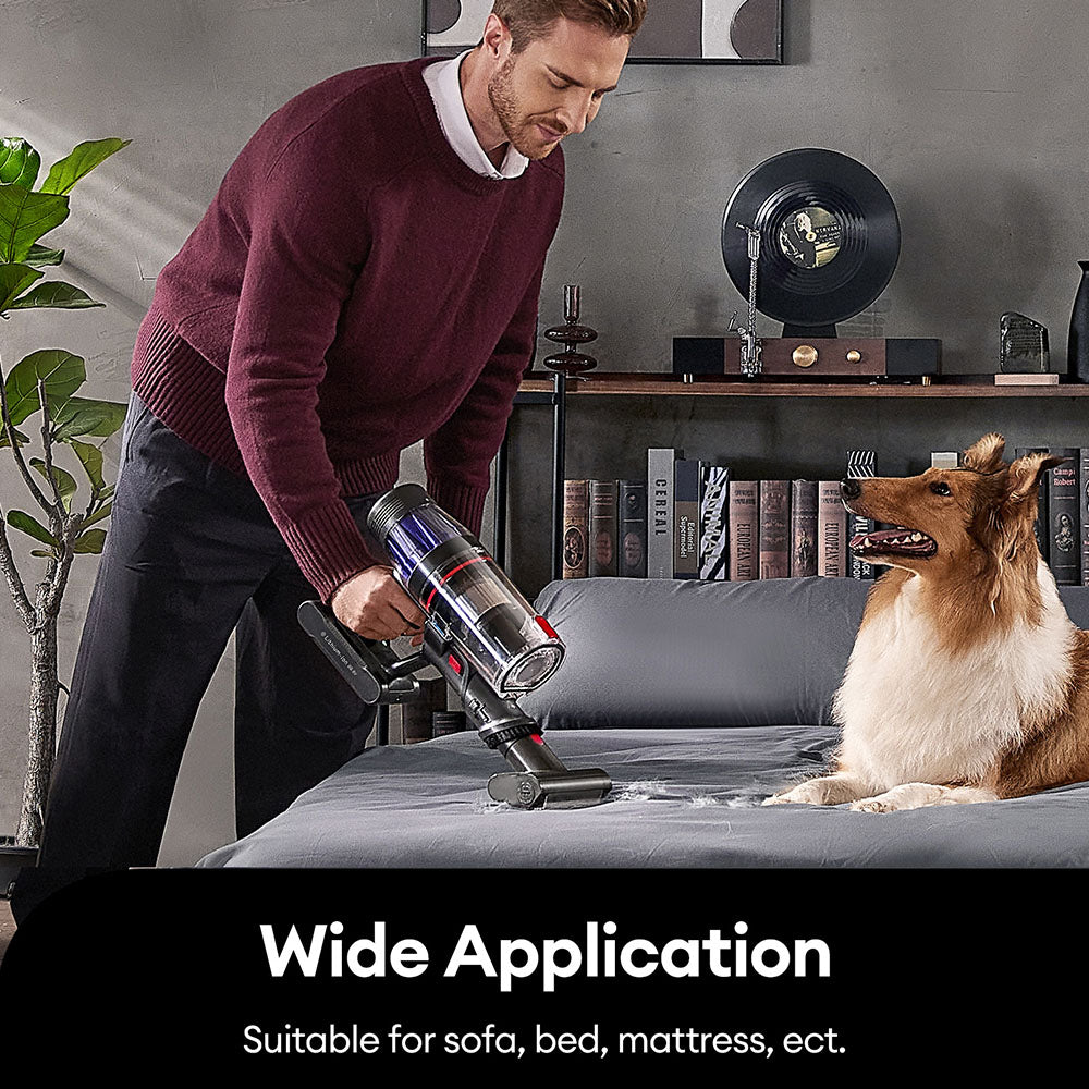 Ultenic U16 Flex Cordless Vacuum Cleaner, 45000Pa Suction, 60mins Runtime, GreenEye Technology, Folding Tube, Anti-Tangle Brush for Carpets, Animal Hair and Hard Floor