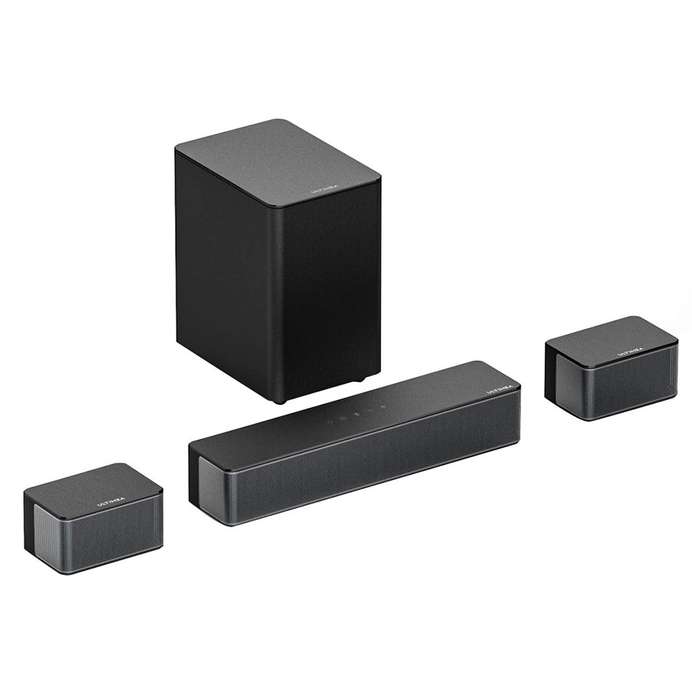 Ultimea Poseidon D50 5.1 Channel Soundbar with Subwoofer and Rear Surround Speakers, Adjustable Surround Level, 3 EQ Modes
