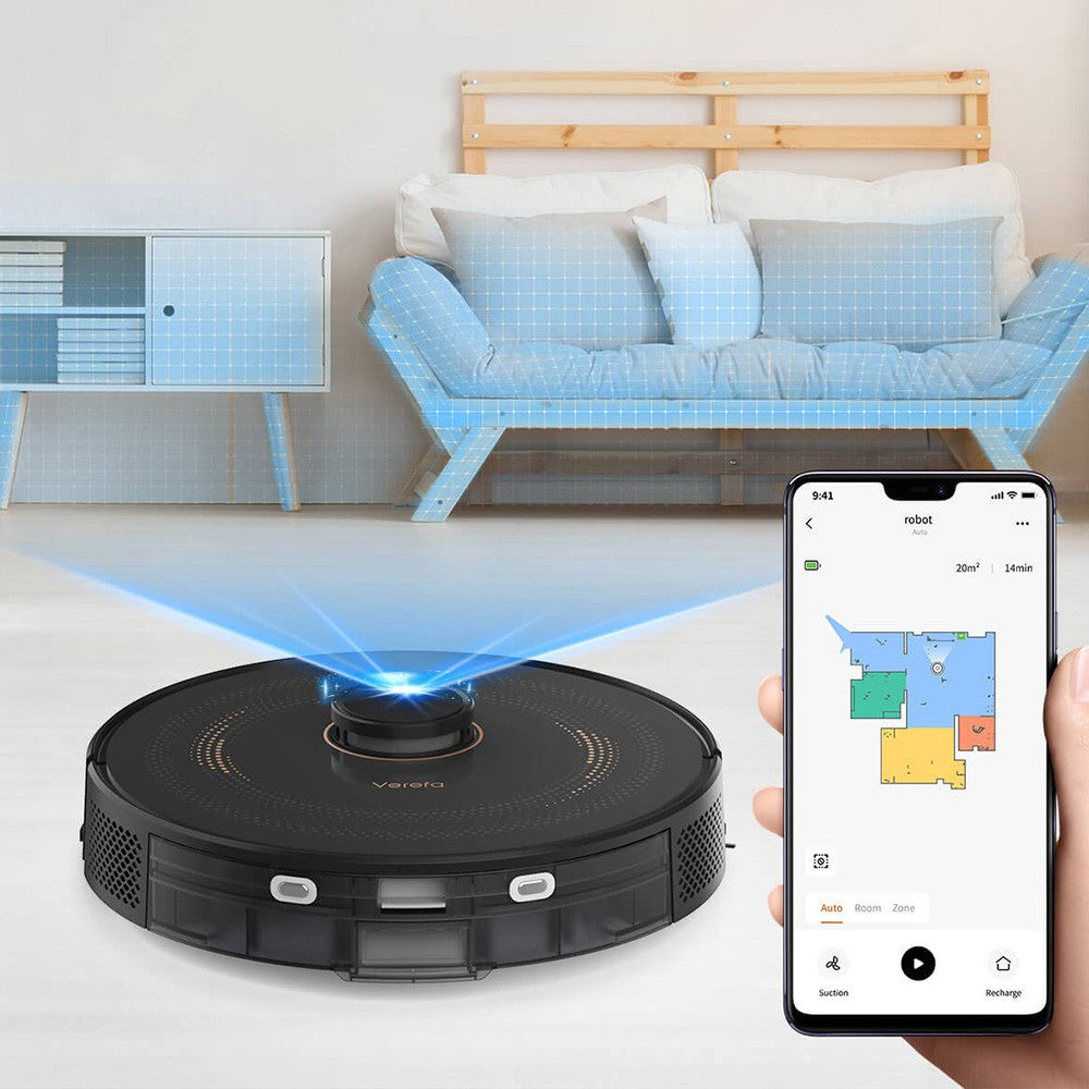 Verefa L11 Pro Robot Vacuum Cleaner, Self Emptying, 3000Pa Suction, LiDAR Navigation, 4L Dust Bag, Max 270 Mins Runtime, 70 Days Hands-Free Cleaning, App / Voice Control