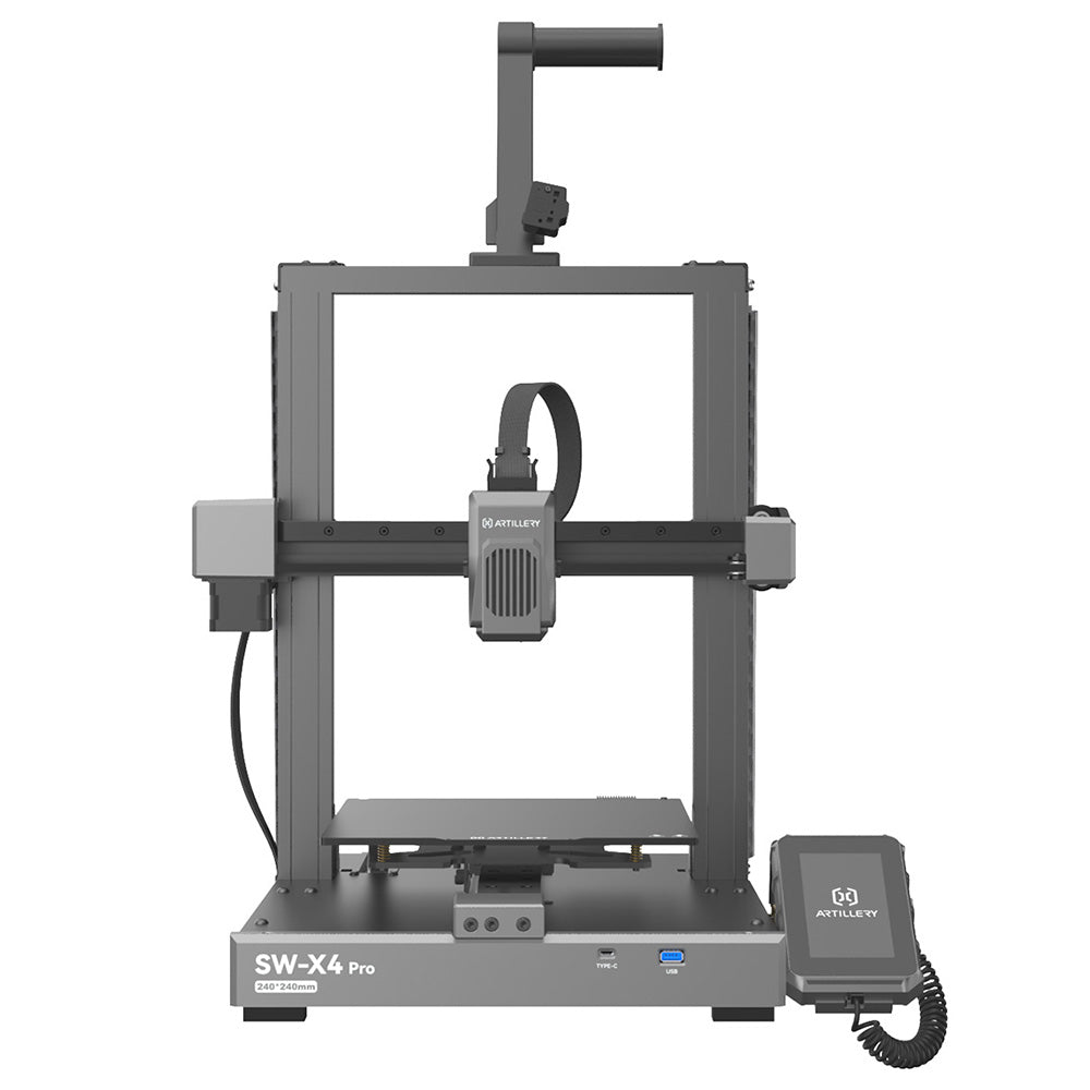 Artillery Sidewinder X4 Pro S1 3D Printer, 240*240*260mm, 500mm/s Printing Speed, X Y-axis Linear Rail, Direct Drive Extruder, 81 Points Auto Levelling, Double Pull Rod, Auto Cleaning Nozzle