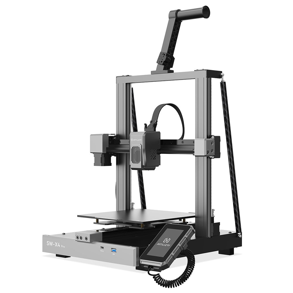 Artillery Sidewinder X4 Pro S1 3D Printer, 240*240*260mm, 500mm/s Printing Speed, X Y-axis Linear Rail, Direct Drive Extruder, 81 Points Auto Levelling, Double Pull Rod, Auto Cleaning Nozzle