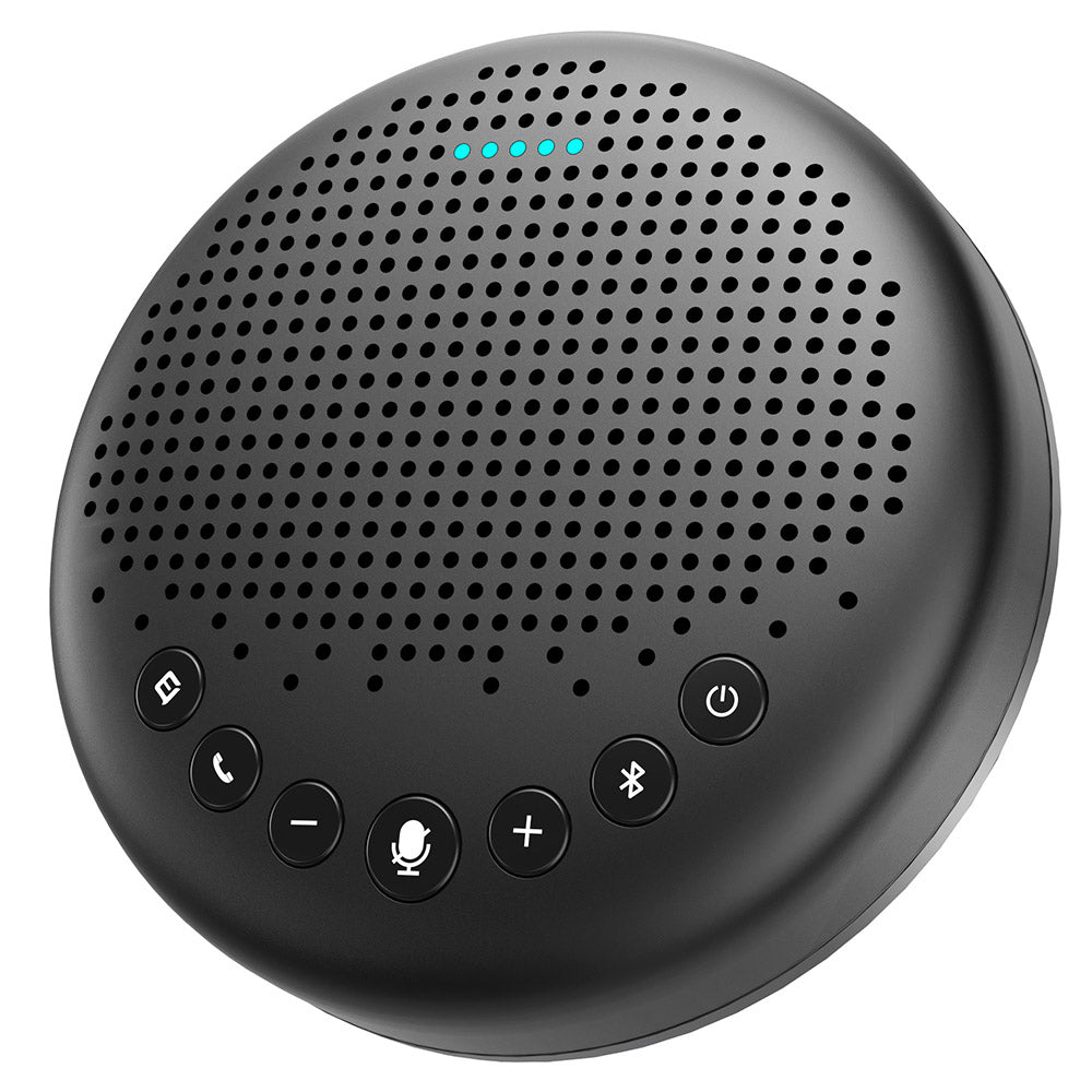 eMeet Luna Lite Portable Bluetooth Conference Speaker with Microphones, Voice AI Noise Cancelling, USB / Bluetooth / Wireless Adapter / AUX Connection, Daisy Chain, 360° Voice Pickup