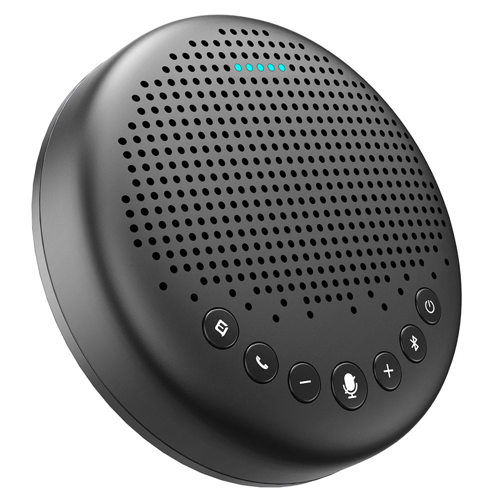 eMeet Luna Lite Portable Bluetooth Conference Speaker with Microphones, Voice AI Noise Cancelling, USB / Bluetooth / Wireless Adapter / AUX Connection, Daisy Chain, 360° Voice Pickup
