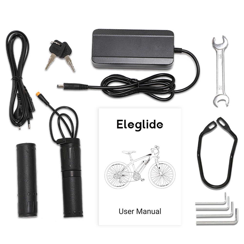 Eleglide M1 Electric Bike Upgrade Version 27.5 Inch 250W Hall Brushless Motor 36V 7.5Ah Removable Battery 25km/h Max Speed SHIMANO Shifter 21 Speeds up to 65km Max Range IPX4 Aluminum Alloy Frame Dual Disk Brake Mountain Urban Bicycle - Dark Blue
