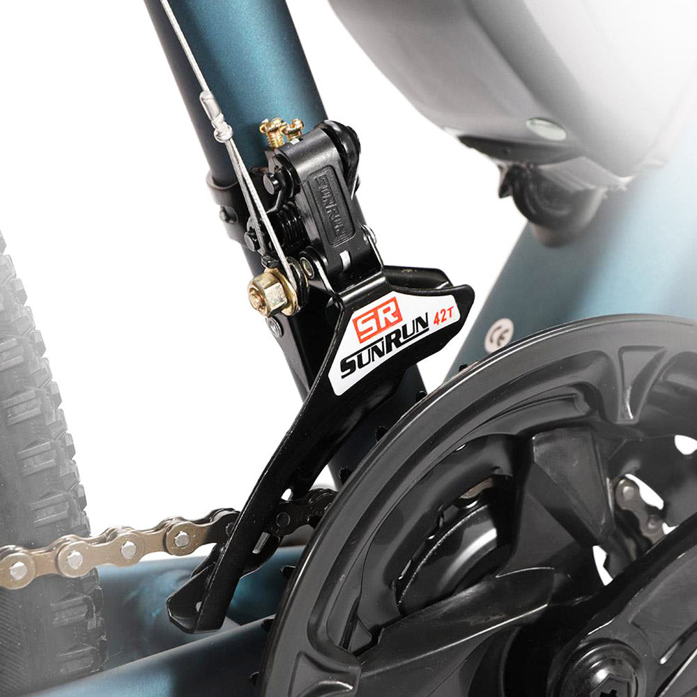Eleglide M1 Electric Bike Upgrade Version 27.5 Inch 250W Hall Brushless Motor 36V 7.5Ah Removable Battery 25km/h Max Speed SHIMANO Shifter 21 Speeds up to 65km Max Range IPX4 Aluminum Alloy Frame Dual Disk Brake Mountain Urban Bicycle - Dark Blue