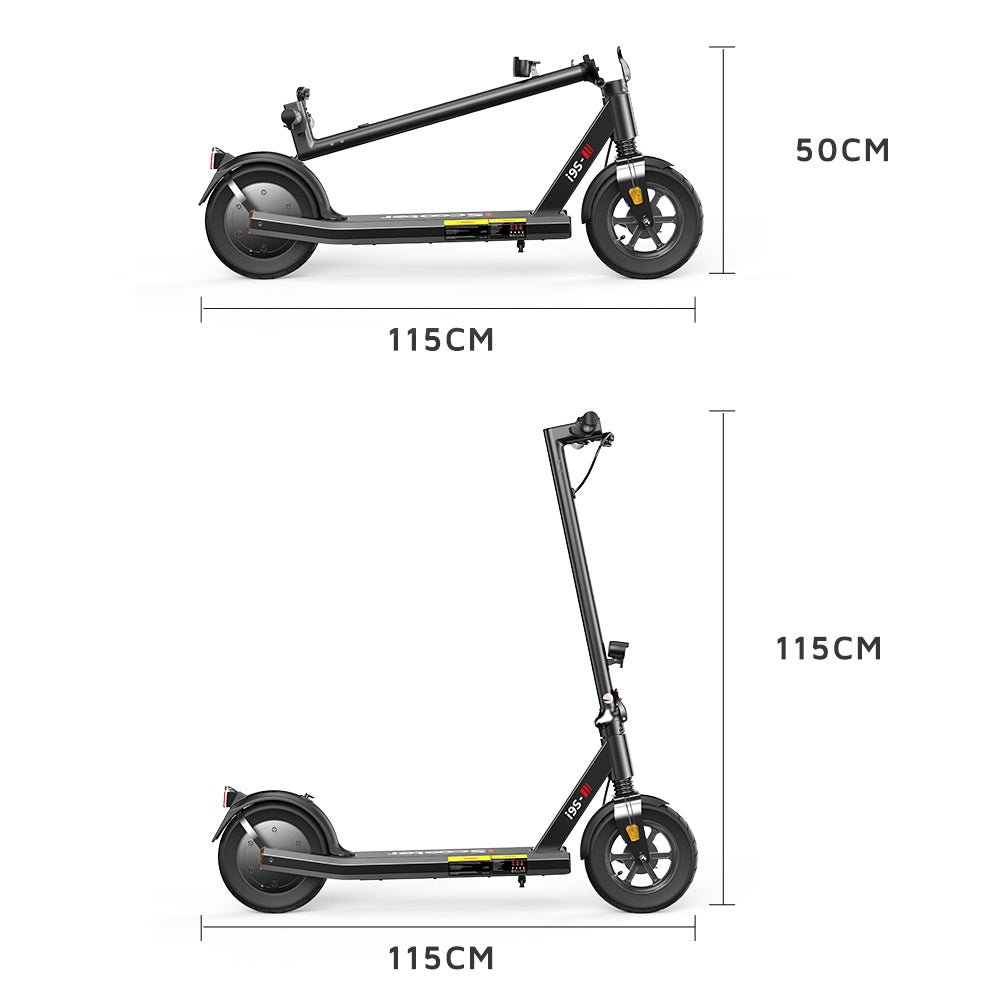 iScooter i9S Electric Scooter, 500W Motor, 10Ah Battery, 10-inch Pneumatic Tire, 30km/h Max Speed, 30km Range, Front Shock Absorption, Electronic Brake & Disc Brake