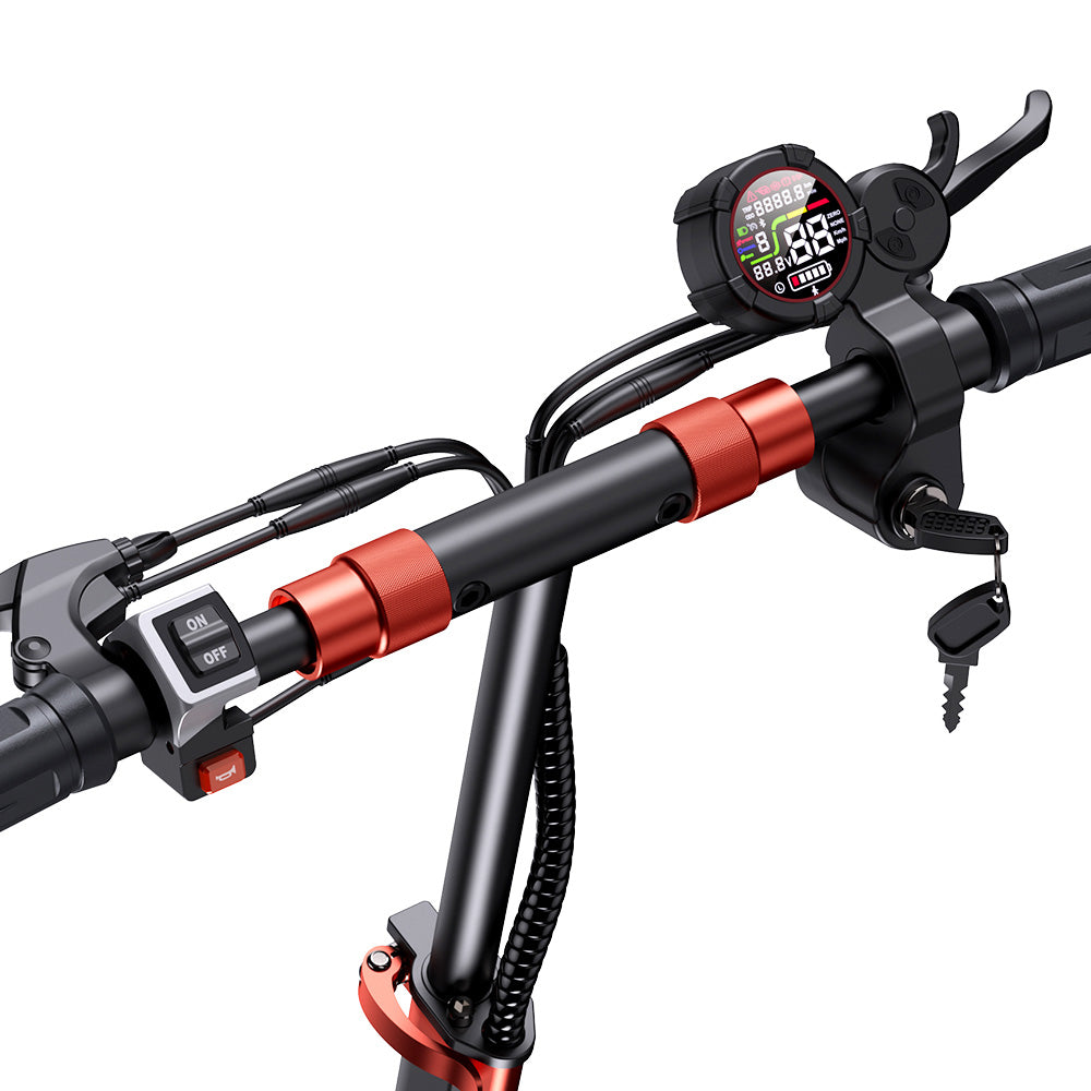 iScooter iX5S Electric Scooter, 1000W Motor, 48V 15Ah Battery, 11-inch Tire, 45km/h Max Speed, 40km Range, Dual Disc Brakes, Front & Rear Shock Absorbers