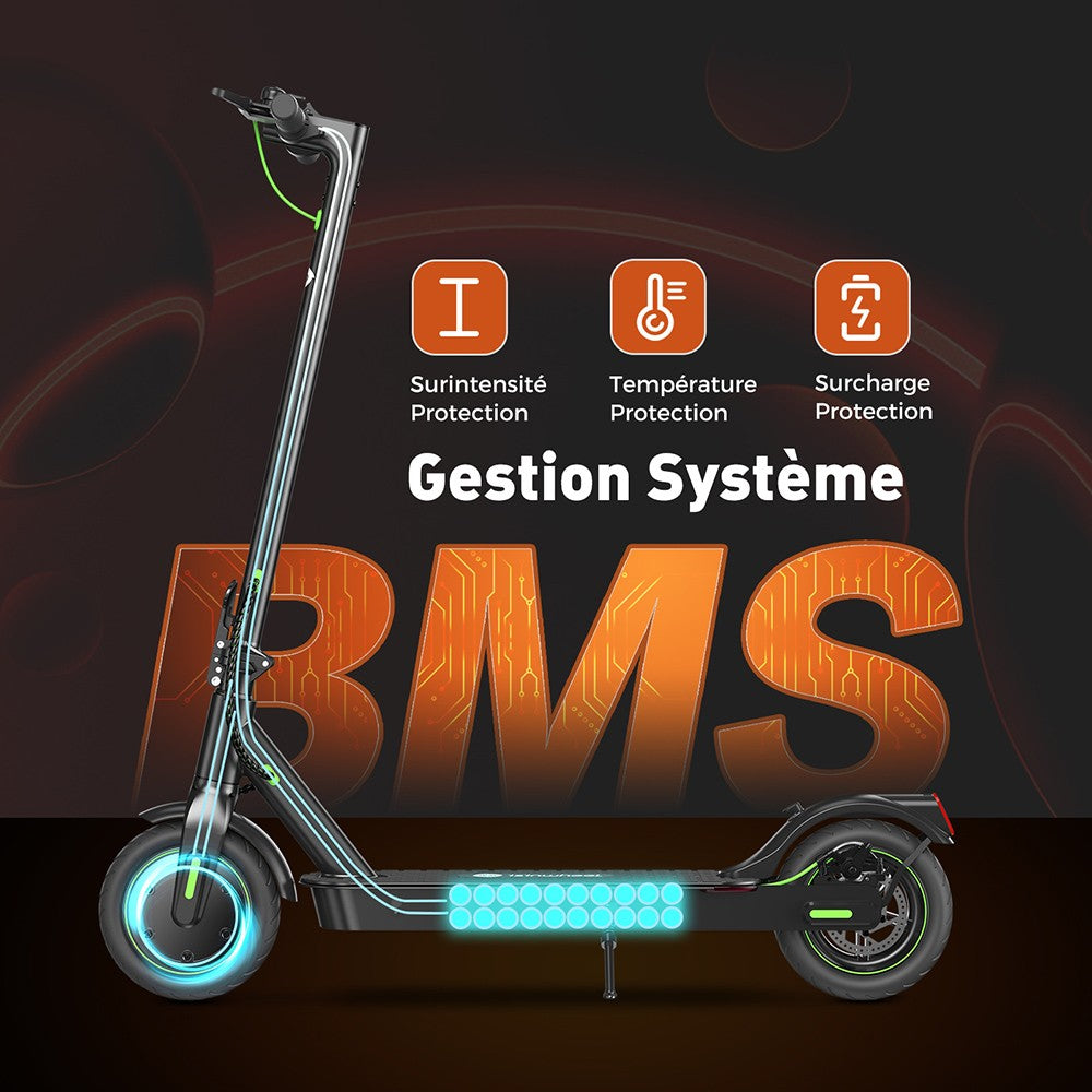 isinwheel S9 Pro Electric Scooter, 350W Motor, 36V 7.5Ah Battery, 8.5 Inches Pneumatic Tire, 25km/h Max Speed, 28km Range, App Control