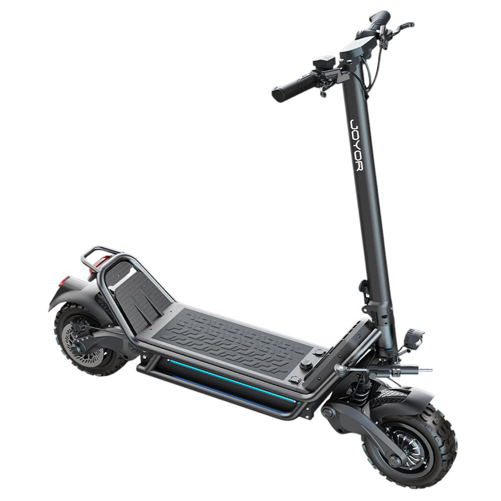 JOYOR E6-S 11 Inch Tire Off-road Electric Scooter 1600W*2 Dual Motor 60V 31.5Ah Battery 80km/h Max Speed Hydraulic Brakes 100km Range - Black