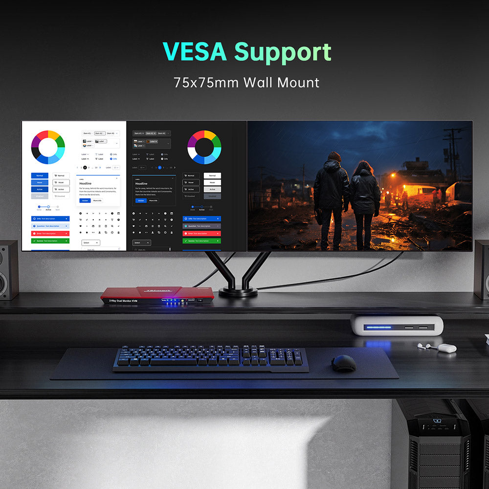 KTC G27P6 27-inch LG OLED Gaming Monitor, 2560x1440 16:9 240Hz Refresh Rate, 1500000:1 Constrast Ratio, 136% sRGB HDR10 0.03ms GTG Response Time, Low Blue FreeSync&G-Sync, 3xUSB3.0 2xHDMI2.0 DP1.4 Type-C, Built-in Speakers KVM 65W Reverse Charge VESA