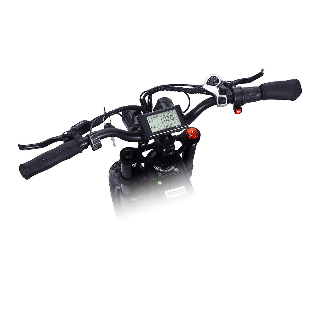 KUGOO T01 Electric Bicycle 48V 500W Motor 13Ah Battery 20*4.0 Inch Fat Tires 38Km/h Max Speed Shimano 7-Speed Gears Hydraulic Brakes 50-65KM Mileage 150KG Load Electric Mountain Bike - Black