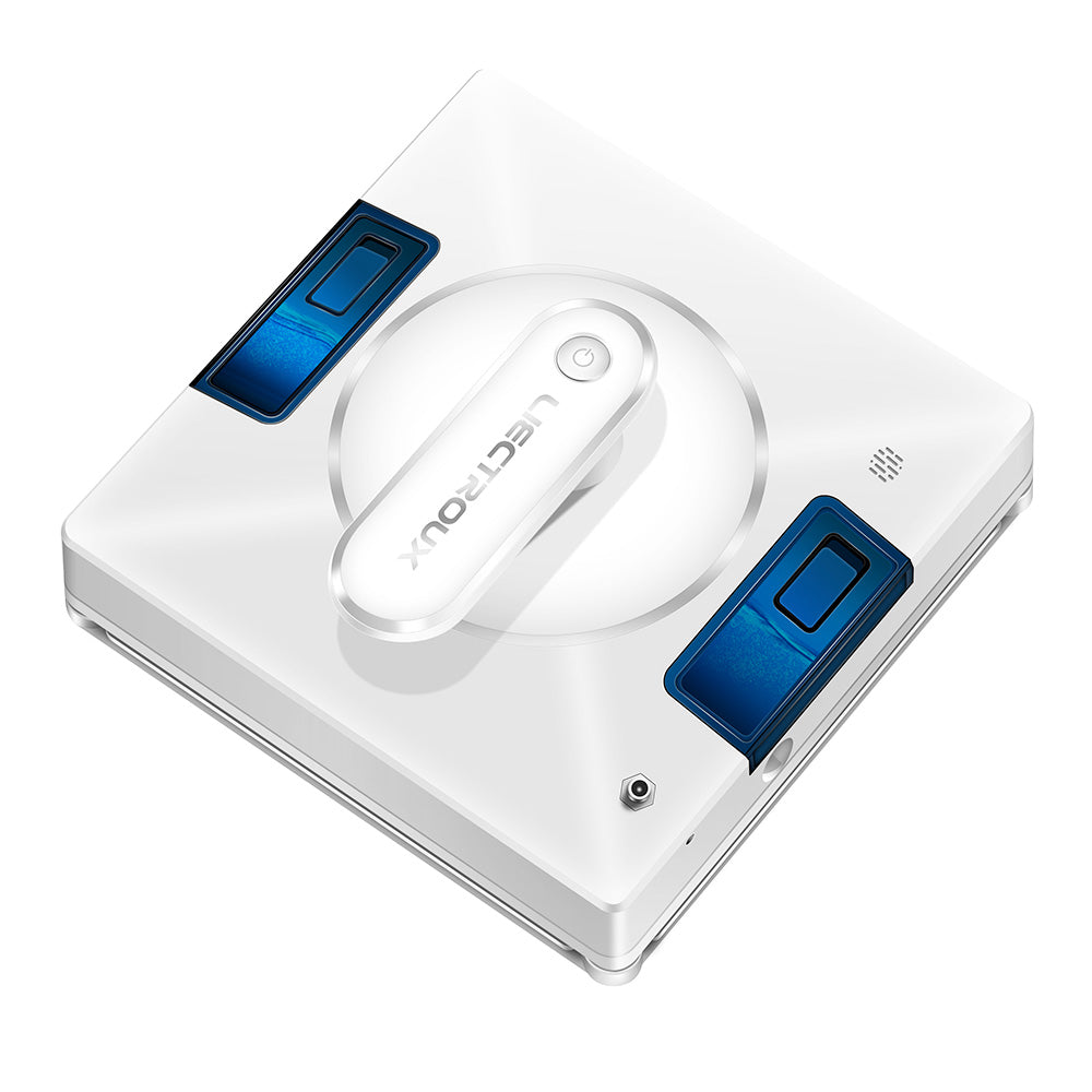 Liectroux YW509 Robot Window Vacuum Cleaner, Double Water Spray, 3000Pa Suction Power, Laser Sensor Anti-fall, 3 Cleaning Modes, Intelligent Path Planning, Low Noise, Remote Control - White