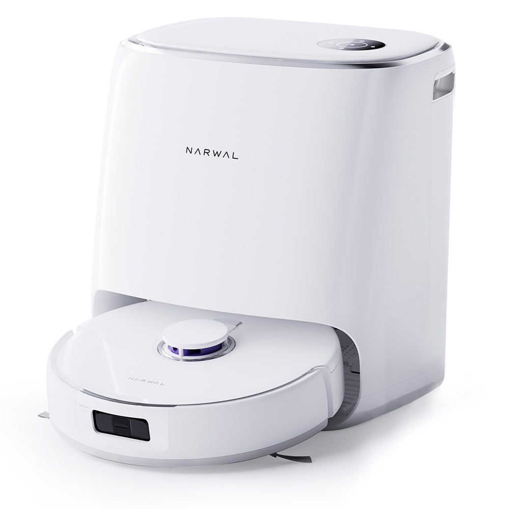 Narwal Freo X Ultra Robotic Vacuum and Mop with Auto Washing and Self-Empty, Strong 8200Pa Suction Power, Zero-Tangling Floating Brush, Automated Mop Lifting To 12mm, All-in-One Base Station
