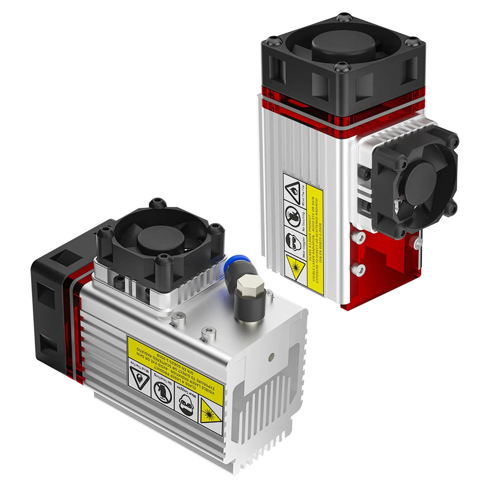 NEJE A40640 12W Laser Module Kit, 0.04*0.06mm Focus Spot, Metal Air Nozzle Module Radiator, FAC Tech 2 x Beam, 20mm Cutting Thickness