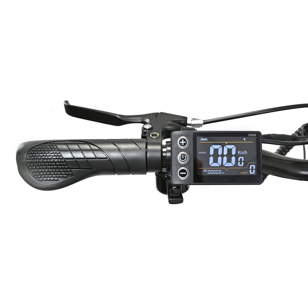 ONESPORT OT18 City Electric Bike, 26*2.35 inch wide Tires, 250W Motor 25km/h, 36V 14.4Ah Big Battery up to 100km Max Range, Shimano 7-speed, Front Shock-absorbing fork, 25 Degree Climbing Bluetooth APP - Black