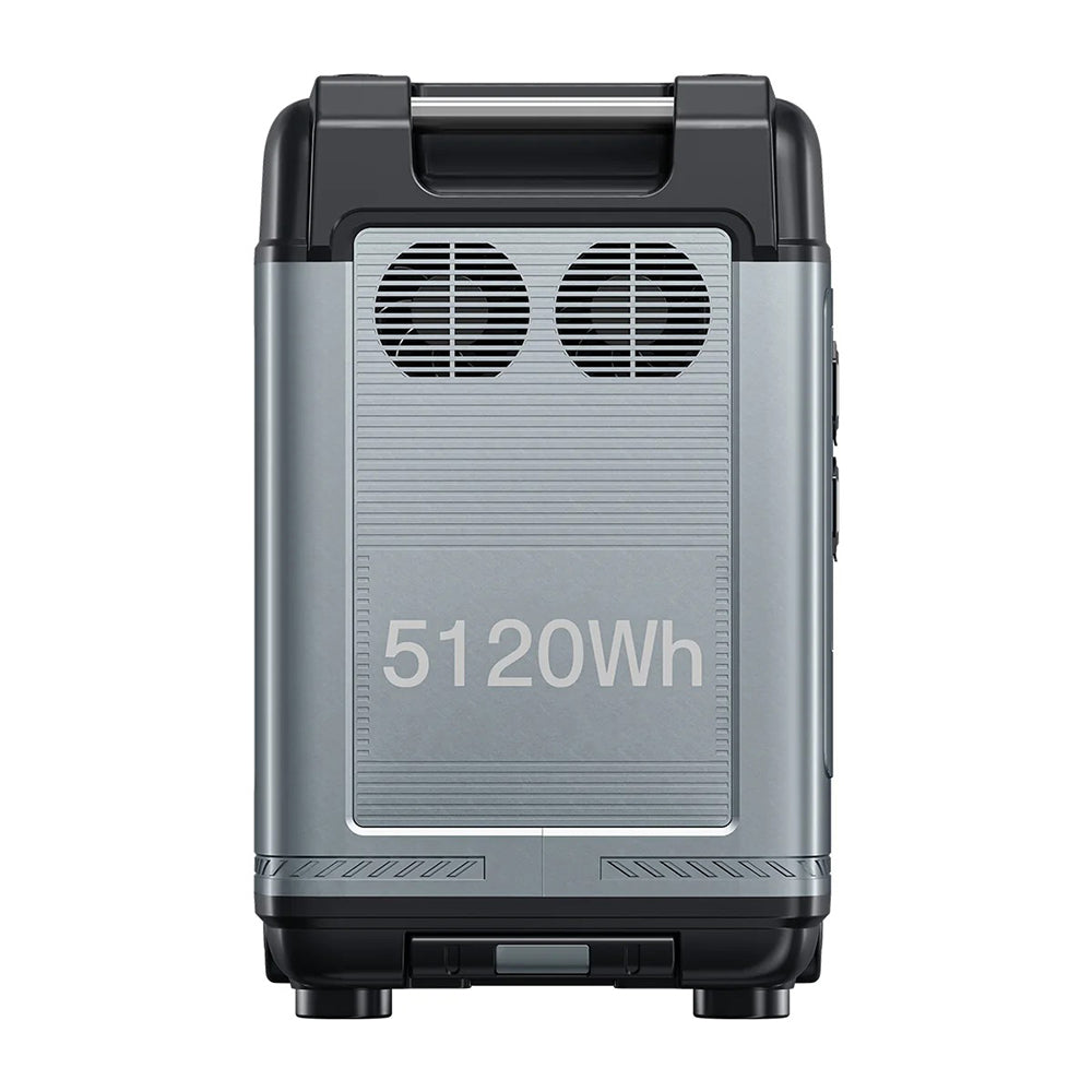 OUKITEL Abearl P5000 Portable Power Station, 5120Wh LiFePO4 Battery, 5x2200W AC Outlets (4000W Surge), Seamless UPS Battery Backup, 92% Inverter, 1800W Fast AC Charging, Dual 100W USB-C, 15 Outputs, MPPT Solar Generator for Outdoors Home, with Wheels