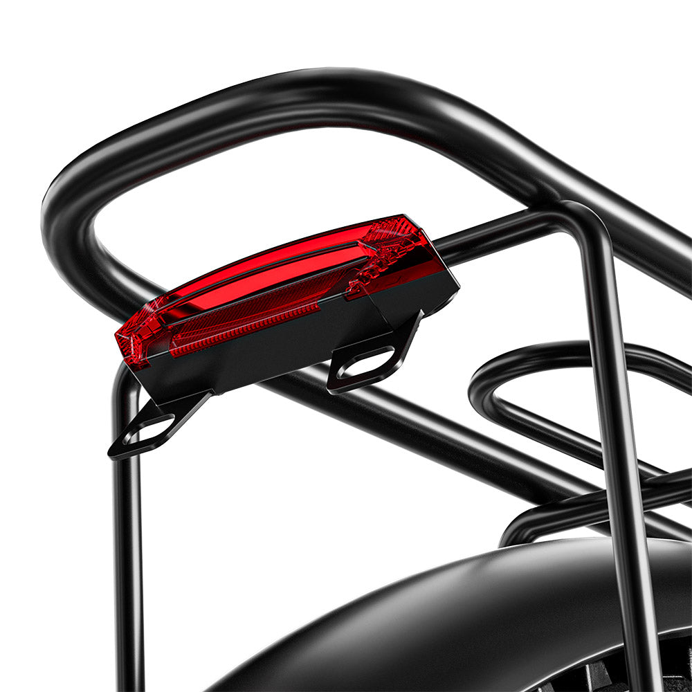 RANDRIDE YG90B Electric Bike 1000W Motor 45km/h Max Speed 48V 17Ah Removable battery 80-90KM Max Range 27.5*2.4'' CST Tires 120kg Load Shimano 21 Gears Hydraulic brake - Black & Red