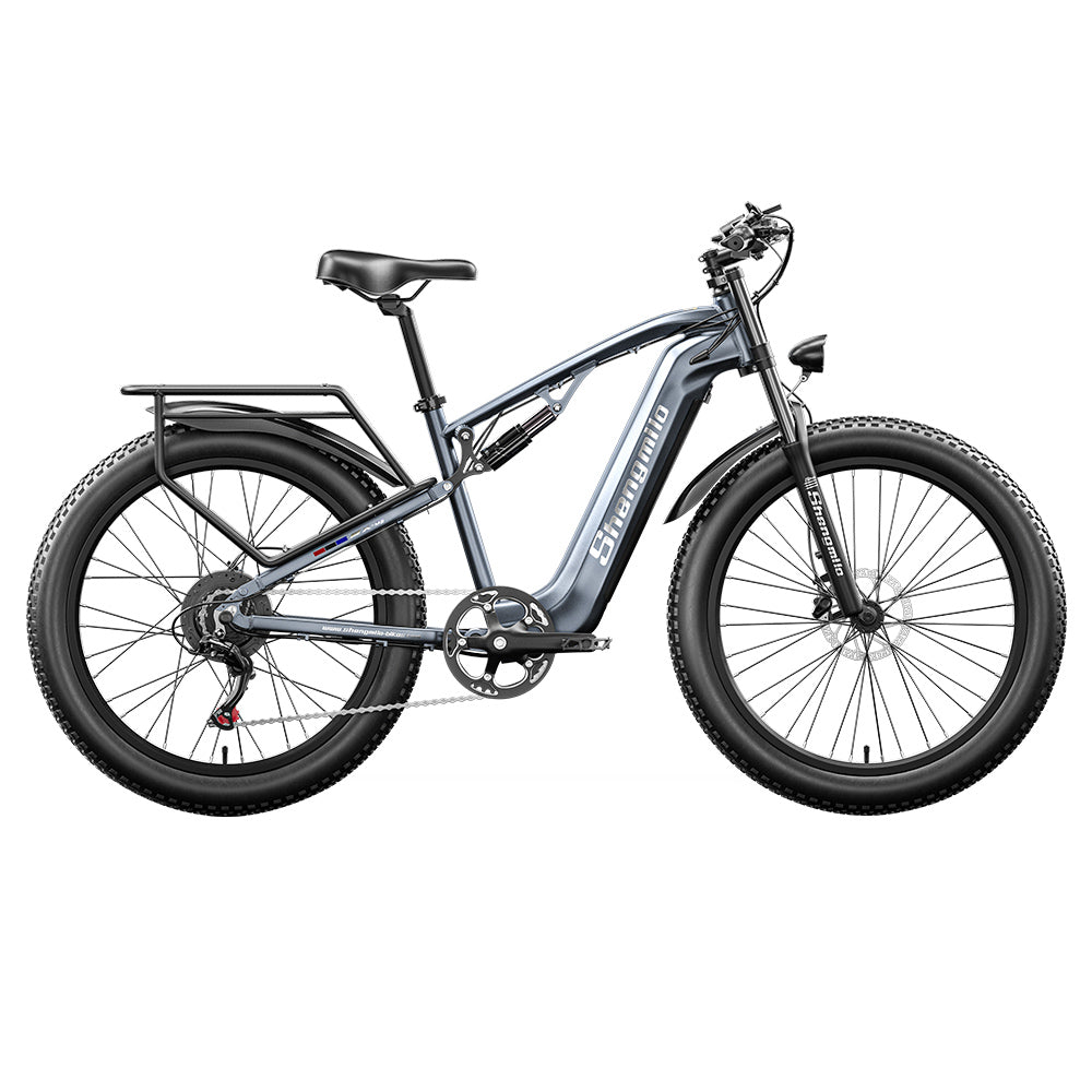 Shengmilo MX05 26 Inch Fat Tire Mountain E-Bike 500W Bafang Motor 42Km/h Max Speed 48V 15Ah LG Battery 60km Range Dual Oil Disc Brakes